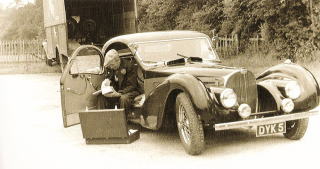 Lord Howe and his Bugatti Type 57S Atalante