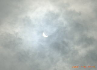Solar eclipse at Beppu-Oita, Japan on 22 July 2009